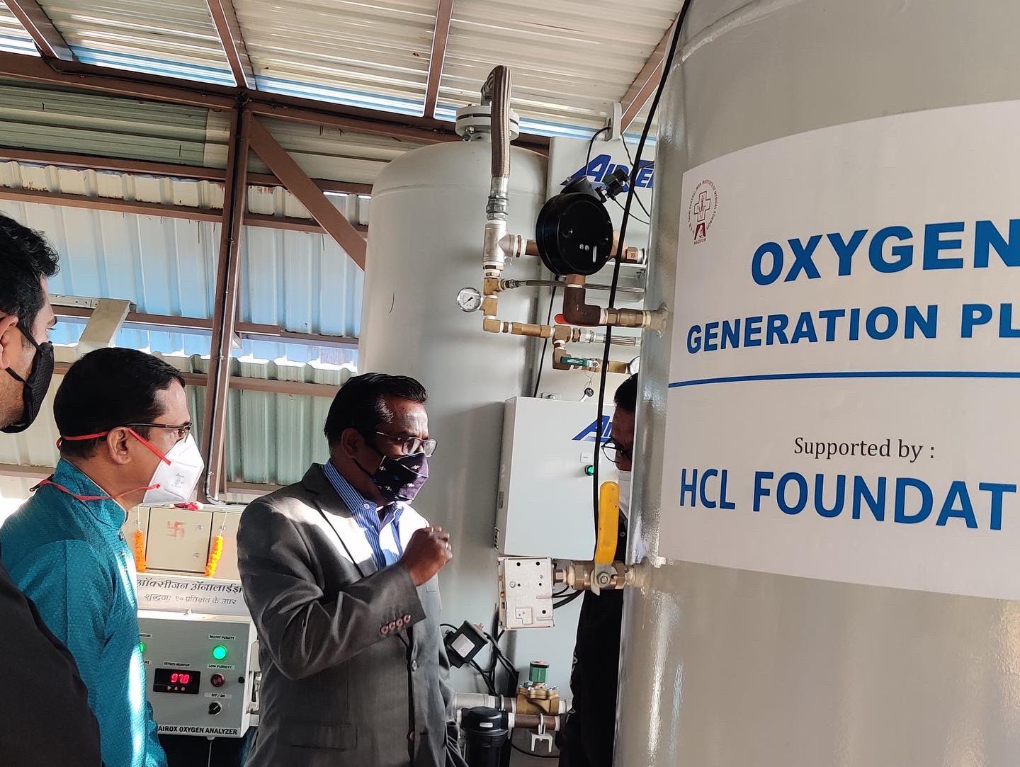 HCL Foundation supported an oxygen generation plant at CIIMS Hospital